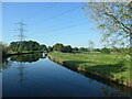 SJ7286 : Power lines crossing the Bridgewater canal by Christine Johnstone