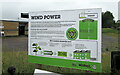 Wind Power information board, Forest Green, Nailsworth