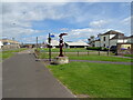 National Cycle Route 1 passing Signal Tower Museum, Arbroath