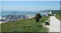 TR3342 : Dover Harbour and the Coast Path by Des Blenkinsopp