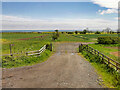 Track and Gate onto Farmland near to Longhoughton