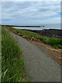 NU2616 : Newly gravelled path, Howick Haven by Mick Garratt