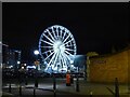 Road junction with ferris wheel, Anchor Courtyard, Liverpool Docks