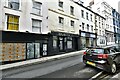 Haverfordwest, High Street: A row of empty shops