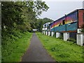 A colourful building wall