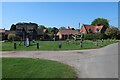 TG1834 : Play area by Alborough village green by Hugh Venables