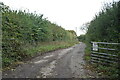 Private road to Carters Farm