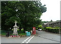 SD2575 : War Memorial and telephone box, Lindal-in-Furness by JThomas