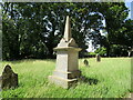TL1791 : Monument to James Burton, Yaxley churchyard by Jonathan Thacker