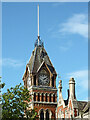 Town Hall clock tower in Burton-on-Trent, Staffordshire