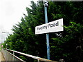 Ewenny Road station name sign, Maesteg