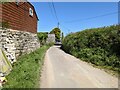 SW4937 : A building by the lane at Penderleath by David Medcalf