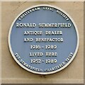 Blue plaque to Ronald Summerfield