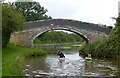 SJ5160 : Kayakers at Williamson's Bridge No 111 by Mat Fascione