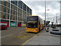 Stagecoach X7 bus for Perth outside Dundee Railway Station