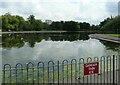 NS5467 : Boating pond, Victoria Park by Richard Sutcliffe