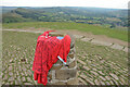 SK1283 : England Shirt on Mam Tor, Derbyshire by Andrew Tryon