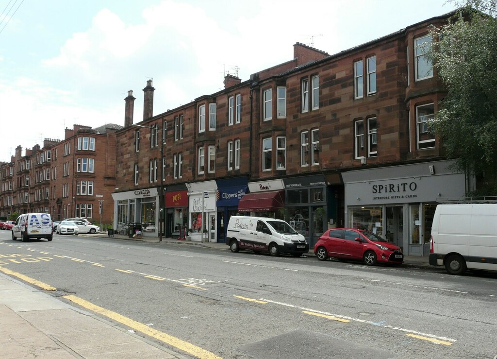 Shops, Crow Road © Richard Sutcliffe Geograph Britain and Ireland