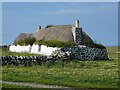 Tiree - Rear view of thatched blackhouse