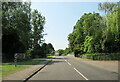 Station Road, Wilmcote passing entrance to Mary Arden