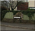 Welsh-only name sign on a Llanharry corner