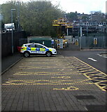 ST3088 : British Transport Police car, Queensway, Newport by Jaggery