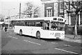 SJ3988 : Bus at Penny Lane bus terminus - 1968 by Alan Murray-Rust