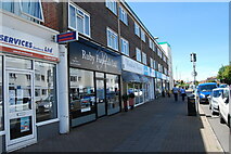 SU5600 : Funeral directors and nail salon in the High Street by Barry Shimmon