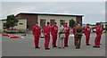 Prince Charles chats with the Red Devils