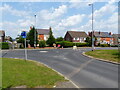 Roundabout at the junction of the Ropewalk with Lower Kirklington Rd, Southwell