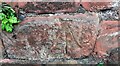 NY4154 : Benchmark on wall on SW side of London Road at Chertsey Mount by Roger Templeman
