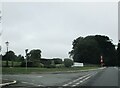 NZ4310 : Access  drive  junction  to  Judges  Hotel  on  A67 by Martin Dawes