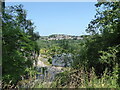 View from the Llangollen Canal to a little hilltop