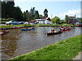 Canoeists on the Llangollen Canal at Froncysyllte