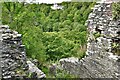 Cilgerran Castle: Looking towards Coedmor Mansion