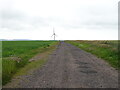 Farm track towards East Drums