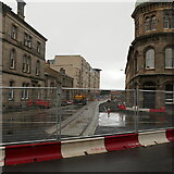 NT2776 : Tram line construction, Leith by Richard Webb