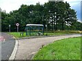 SE2911 : Bus stop and shelter at junction 38 of the M1 by Graham Hogg