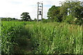 Path and power lines on the edge of Draycott