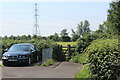 Gate on public footpath into field, Nash