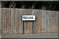 Sign for Hole Lane, Northfield