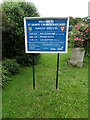 TL9734 : St. James Church sign by Geographer