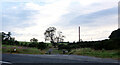 Track leading to The Merse Cottage from the A755 near Kirkcudbright