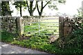 Field gateway on south side of Garland Lane at Croft House Farm