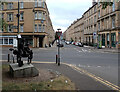 Bud Neill memorial, junction of Woodlands Gate and Woodlands Road, Glasgow