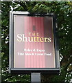 Sign for the Shutters at Gotherington