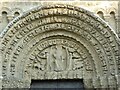 TQ7468 : Tympanum and arch, Rochester Cathedral by Philip Halling