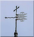 TQ5558 : St Mary's Church Weather Vane in Kemsing by John P Reeves