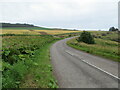 Road (B967) approaching the A92 and Inverbervie