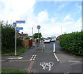 Junction on National Cycle Route 45, St Peter The Great, Worcester